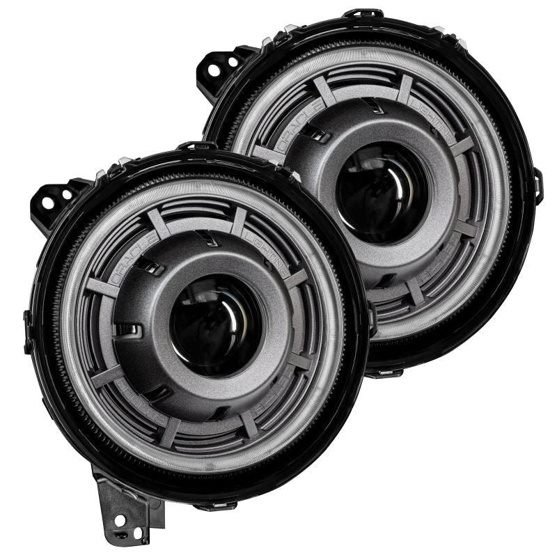 Oracle Jeep Wrangler JL Oculus Bi-LED Projector Headlights- Graphite Metallic - 5500K SEE WARRANTY-tuningsupply.com