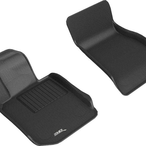 3D MAXpider 2019-2020 BMW 3 Series (G20) Kagu 1st Row Floormat - Black-tuningsupply.com