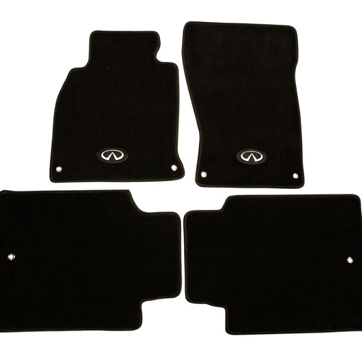 NRG Floor Mats - 13+ Infinity Q70 w/ Infiniti Emblem Logo (4 pieces)-Floor Mats Carpeted-NRG-NRGFMR-610-SMINKpower Performance Parts