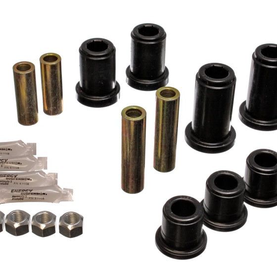 Energy Suspension 01-06 GM Silverado C2500 HD 2WD/K2500 HD 4WD Blk Front End Control Arm Bushing Set-tuningsupply.com