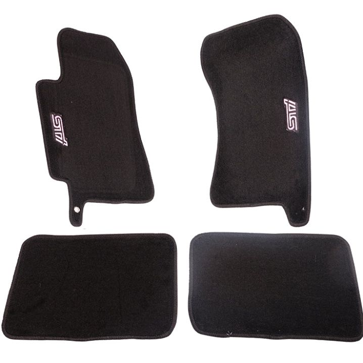 NRG Floor Mats - 04-07 Subaru WRX STI (STi Logo) - 4pc. - SMINKpower Performance Parts NRGFMR-400 NRG