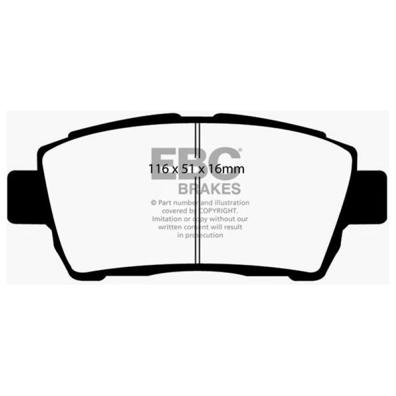 EBC 11-15 Scion IQ 1.3 Redstuff Front Brake Pads-tuningsupply.com