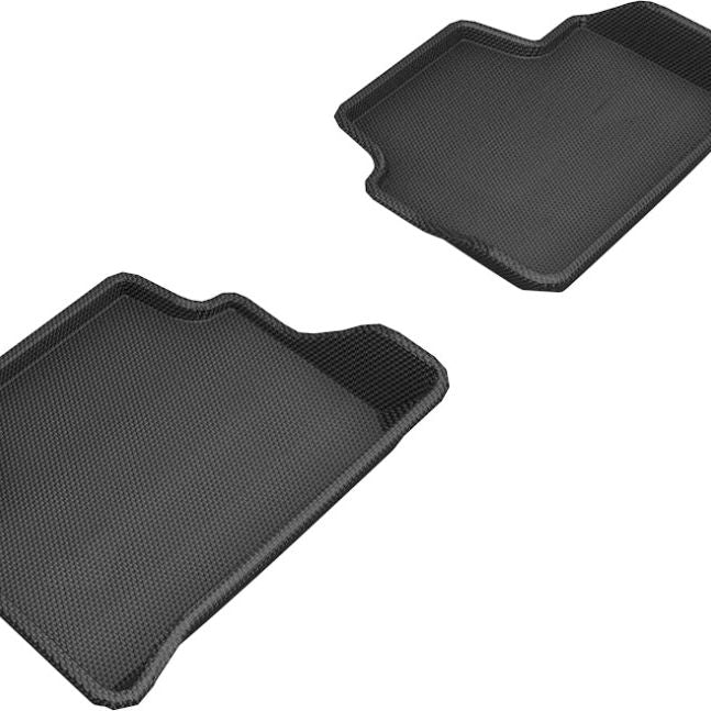 3D MAXpider 2019-2020 BMW 3 Series (G20) Kagu 2nd Row Floormats - Black-tuningsupply.com