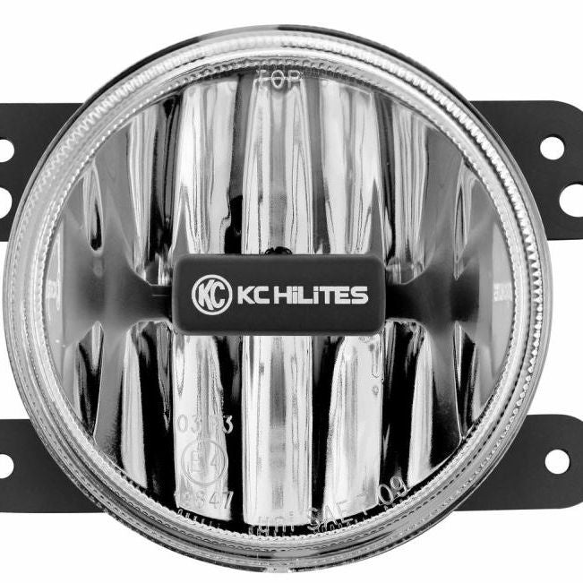 KC HiLiTES 10-18 Jeep JK 4in. Gravity G4 LED Light 10w SAE/ECE Clear Fog Beam (Single)-tuningsupply.com