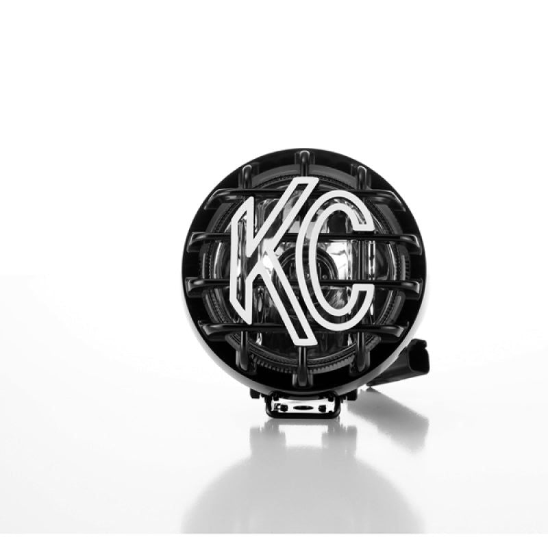 KC HiLiTES Rally 400 4in. Round Halogen Light 55w Spread Beam (Single) - Black-tuningsupply.com