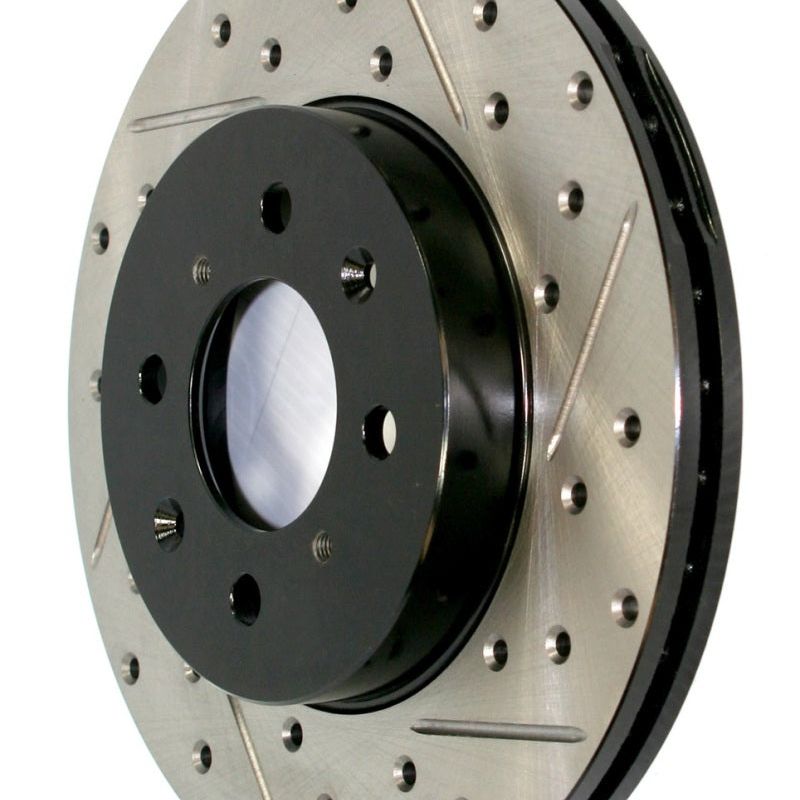 StopTech Slotted & Drilled Sport Brake Rotor-Brake Rotors - Slot & Drilled-Stoptech-STO127.46065L-SMINKpower Performance Parts