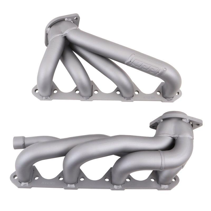 BBK 87-95 Ford F150 Truck 5.8 351 Shorty Unequal Length Exhaust Headers - 1-5/8 Titanium Ceramic-tuningsupply.com