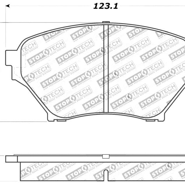 StopTech Performance 01-05 Miata w/ Sport Suspension Front Brake Pads D890-Brake Pads - Performance-Stoptech-STO309.08900-SMINKpower Performance Parts