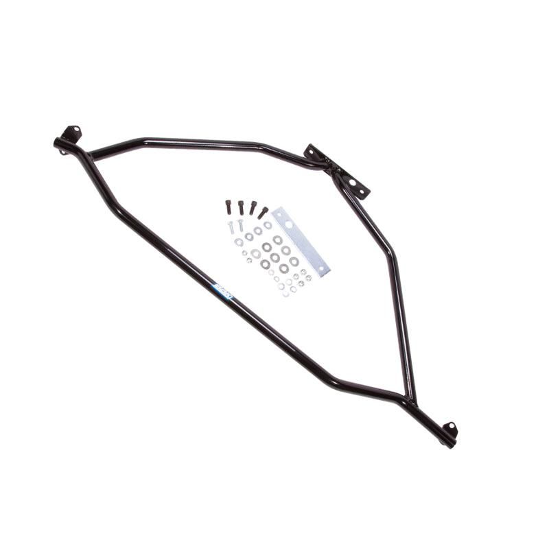 BBK 86-93 Mustang 5.0 Tubular Strut Tower Brace - Black Powdercoat Finish-tuningsupply.com