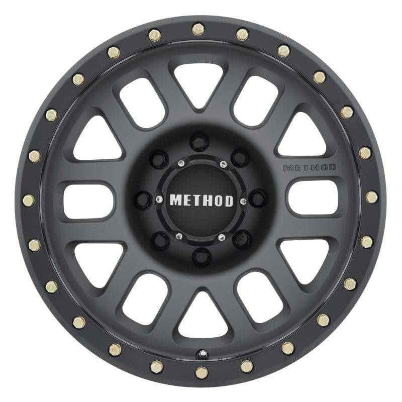 Method MR309 Grid 18x9 +18mm Offset 8x180 130.81mm CB Titanium/Black Street Loc Wheel-tuningsupply.com