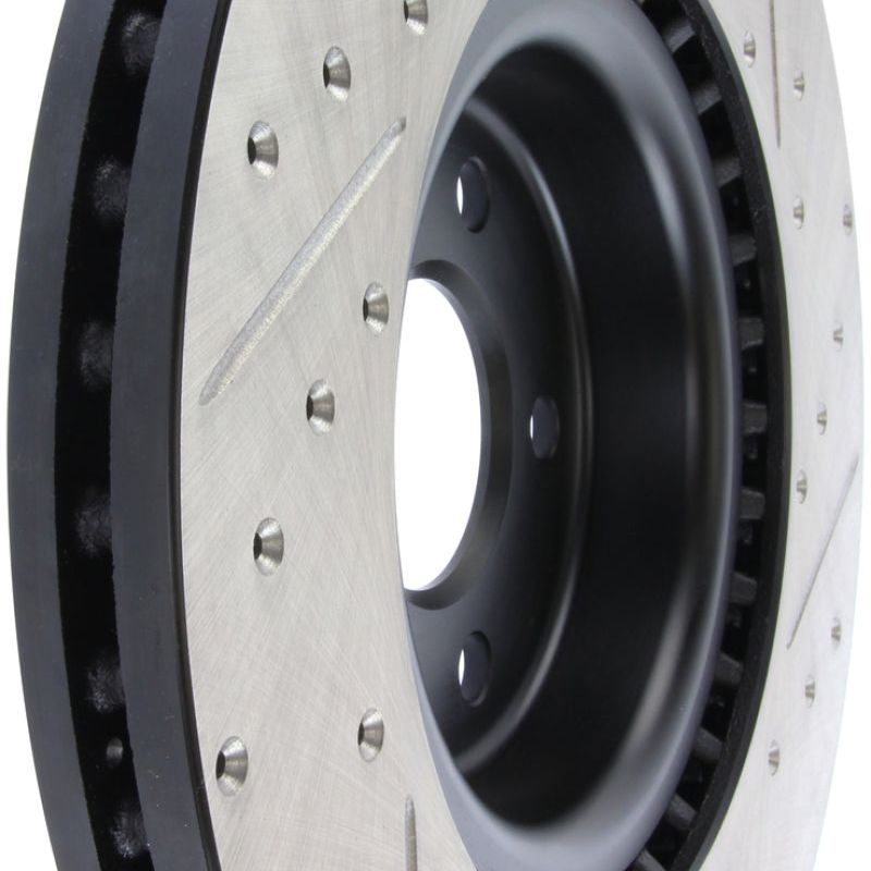 StopTech Slotted & Drilled Sport Brake Rotor-Brake Rotors - Slot & Drilled-Stoptech-STO127.33138R-SMINKpower Performance Parts