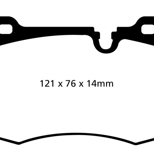 

EBC DP41854R - EBCDP41854R - EBC 09-14 Mini Hardtop 1.6 Turbo J.C Works Yellowstuff Front Brake Pads - Shipped in Europe - Tuningsupply.com
