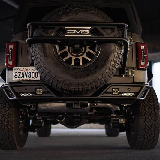 DV8 Offroad 21-23 Ford Bronco Rear License Plate Relocation Bracket-tuningsupply.com