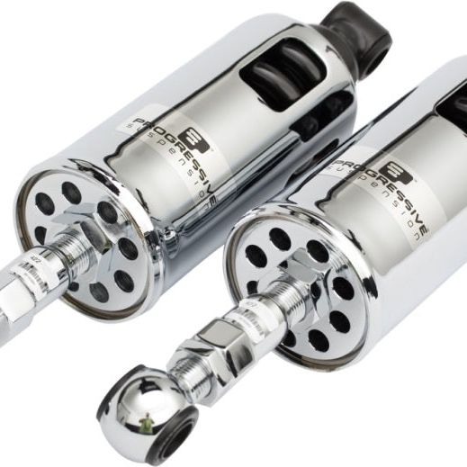 Progressive 89-99 Harley Softail 422 Series Shocks Heavy Duty - Chrome-tuningsupply.com