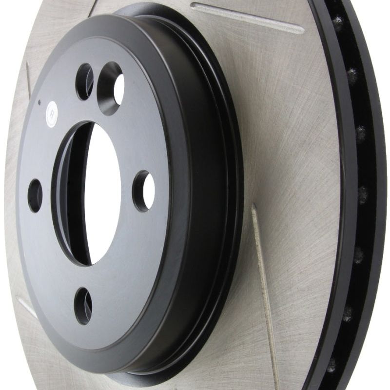 StopTech Power Slot 07-09 Base Cooper Front Right Rotor-Brake Rotors - Slotted-Stoptech-STO126.34100SR-SMINKpower Performance Parts