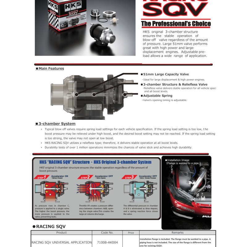 HKS RACING SQV UNIVERSAL BOV-tuningsupply.com