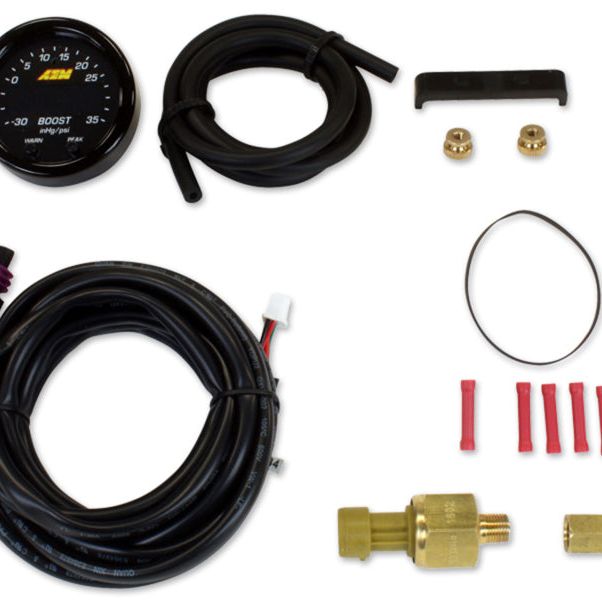 AEM X-Series Boost Pressure -30inHg 60psi Gauge Kit-tuningsupply.com