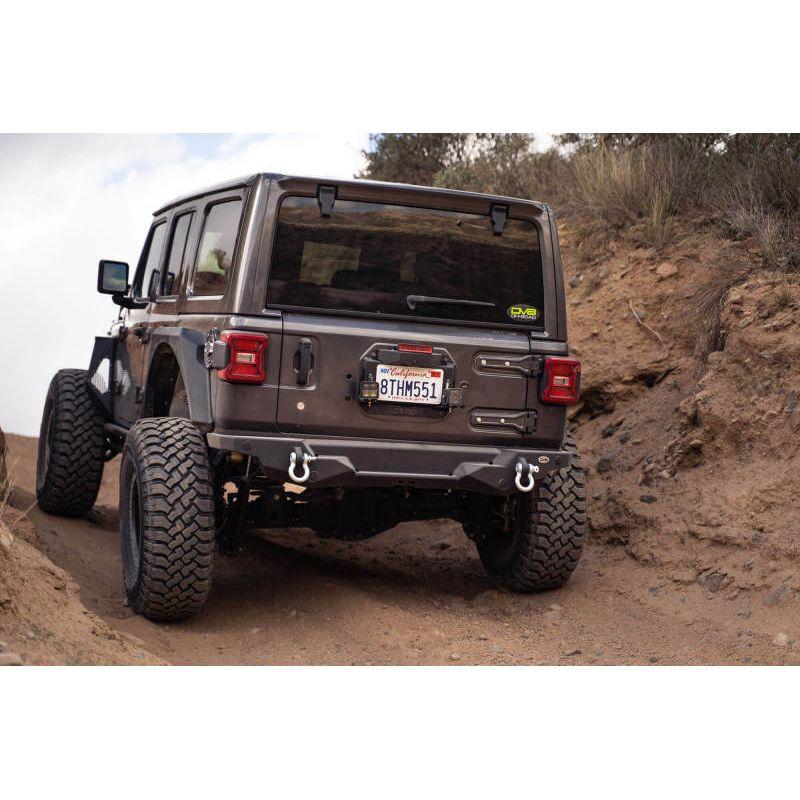 DV8 Offroad 18-22 Jeep Wrangler JL Spare Tire Delete Kit w/Light Mounts-tuningsupply.com