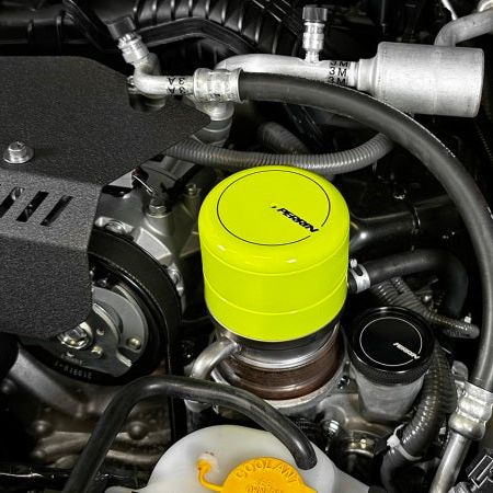 Perrin 2015+ Subaru WRX/STI Oil Filter Cover - Neon Yellow - SMINKpower Performance Parts PERPSP-ENG-716NY Perrin Performance