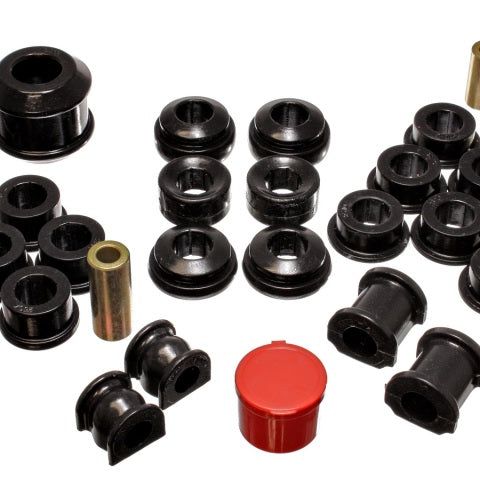 Energy Suspension 02-04 Acura RSX (includes Type S) Black Hyper-Flex Master Bushing Set-tuningsupply.com