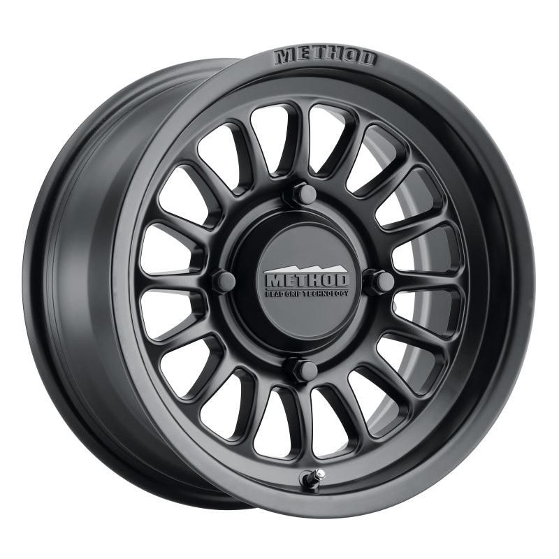 Method MR411 Bead Grip 14x7 / 4+3/13mm Offset / 4x156 / 132mm CB Matte Black Wheel-tuningsupply.com