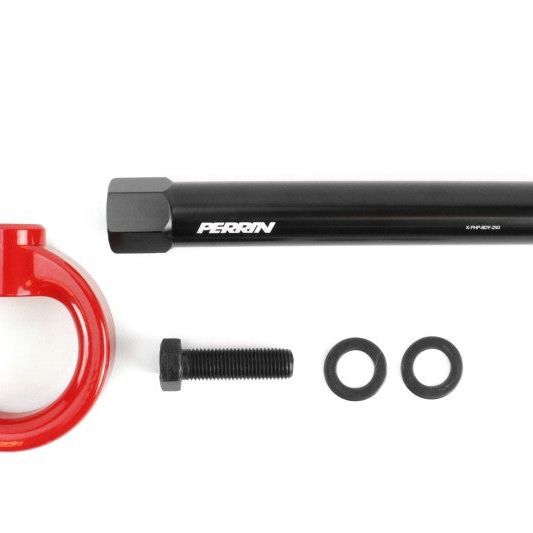 Perrin 10th Gen Civic SI/Type-R/Hatchback Tow Hook Kit (Rear) - Red-tuningsupply.com