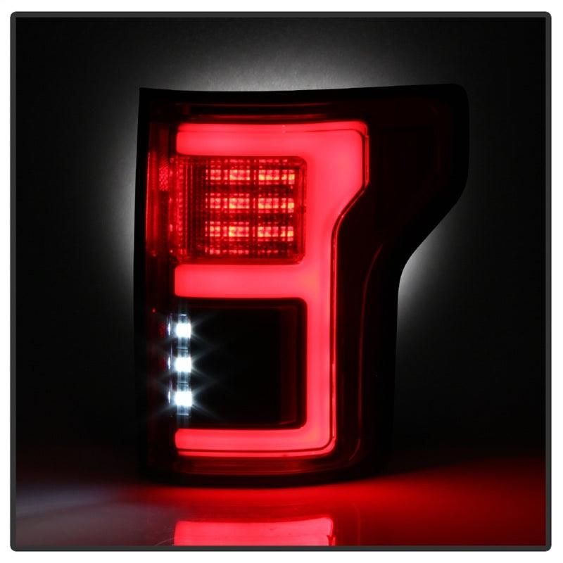 Spyder 15-18 Ford F-150 LED Tail Lights (w/Blind Spot) - Red Clear (ALT-YD-FF15015BS-LBLED-RC) - SMINKpower Performance Parts SPY5085320 SPYDER