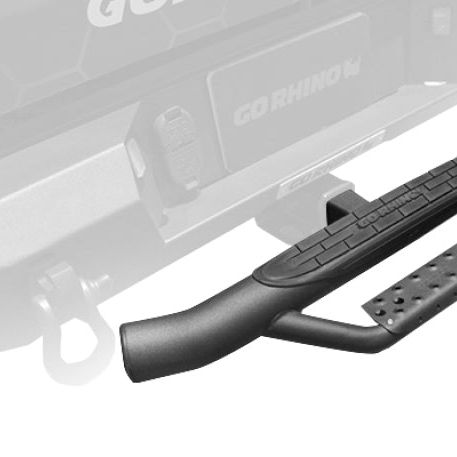 Go Rhino Dominator Hitch Step - Black-tuningsupply.com