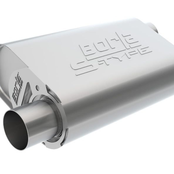 Borla CrateMuffler LS3 S-Type 2.50in Offset/Offset 14inx4.35inx9in Oval Muffler-tuningsupply.com