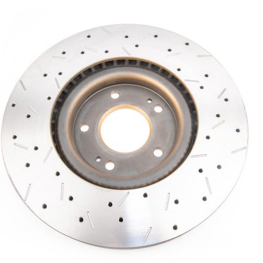 DBA 03-05 Evo 8/9 Front Drilled & Slotted 4000 Series Rotor-tuningsupply.com