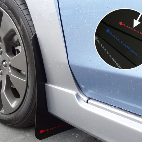 Rally Armor 12-16 Subaru Impreza 4D/5D Black UR Mud Flap w/Red Logo-tuningsupply.com