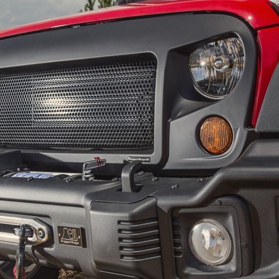 Rugged Ridge Spartan Grille 07-18 Jeep Wrangler JK - SMINKpower Performance Parts RUG12034.01 Rugged Ridge