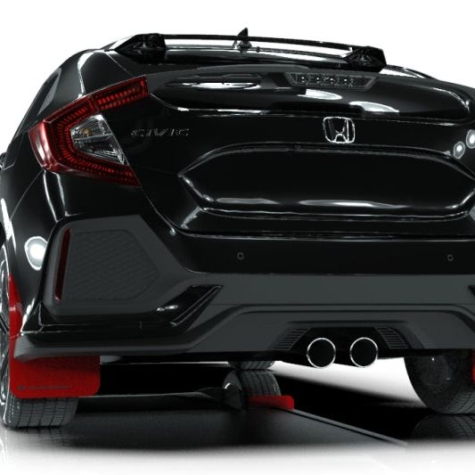 Rally Armor 17-21 Honda Civic Sport & Touring (Hatch) Red UR Mud Flap w/ Black Logo - SMINKpower Performance Parts RALMF51-UR-RD/BLK Rally Armor