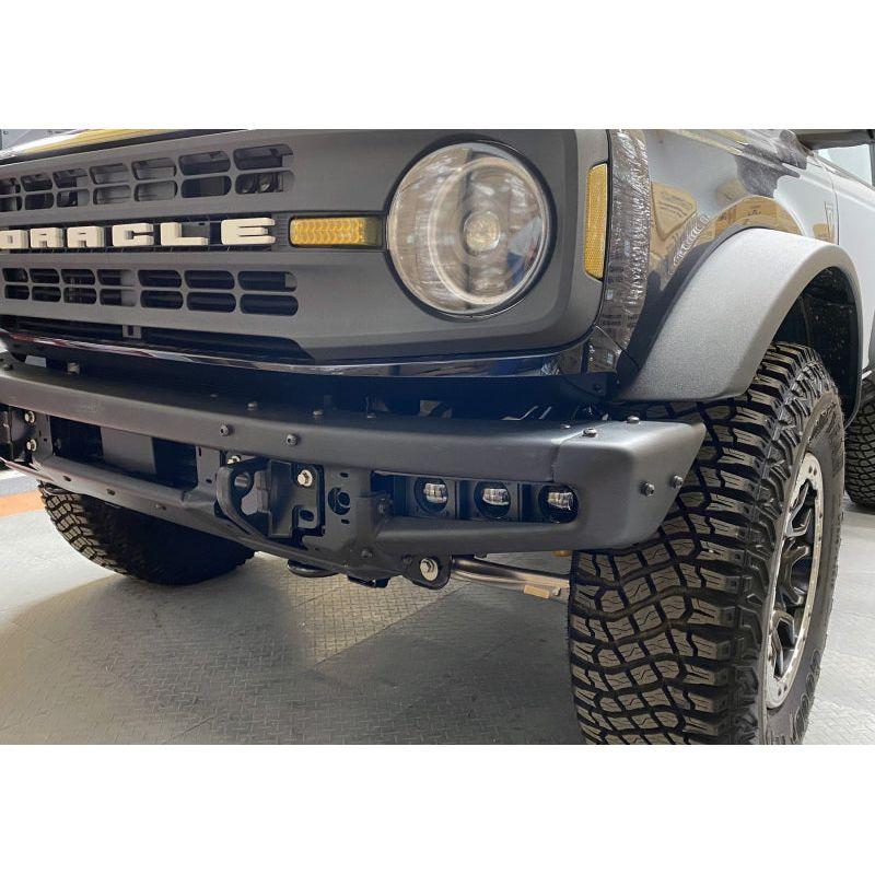 ORACLE Lighting 21-22 Ford Bronco Triple LED Fog Light Kit for Steel Bumper - White SEE WARRANTY-tuningsupply.com