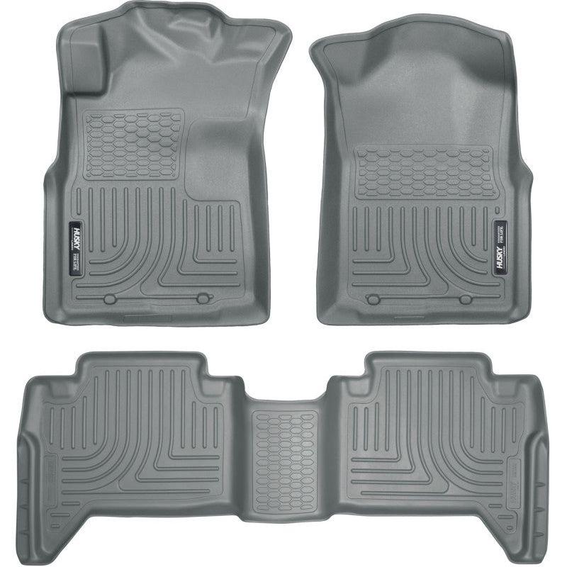 Husky Liners 05-13 Toyota Tacoma WeatherBeater Combo Grey Floor Liners-tuningsupply.com