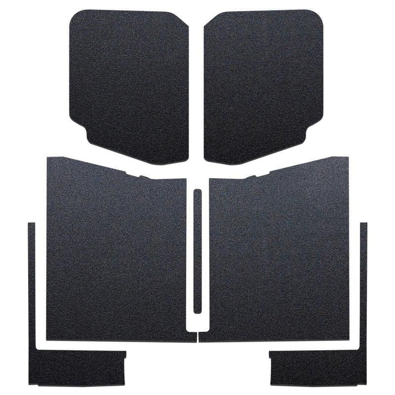 DEI 20-22 Jeep Gladiator JT 4-Door Boom Mat Complete Headliner Kit - 7 Piece - Black-tuningsupply.com