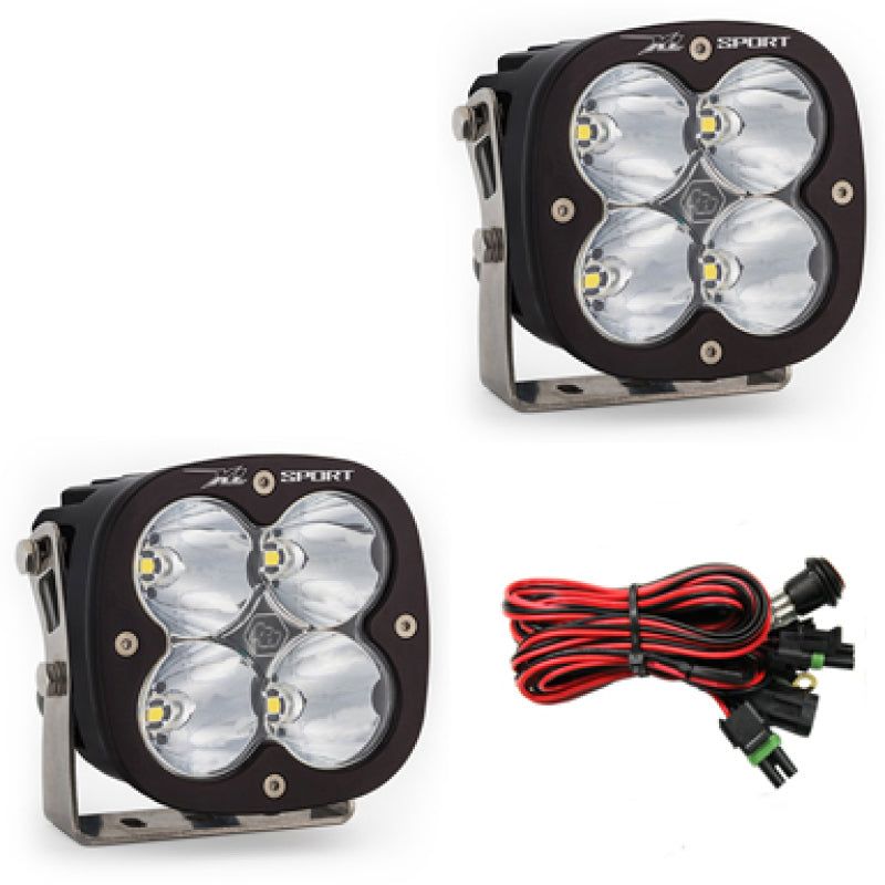 Baja Designs XL Sport Series High Speed Spot Pattern Pair LED Light Pods-tuningsupply.com