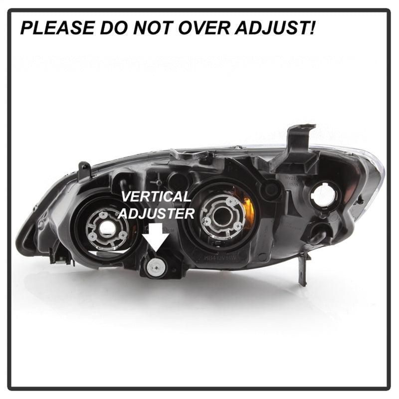 xTune 04-05 Honda Civic (Excl Hatchback/Si) OEM Style Headlights - Black (HD-JH-HC04-4D-AM-BK) - SMINKpower Performance Parts SPY9042706 SPYDER