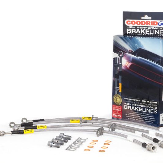 Goodridge 15-16 Subaru STi (w/ Brembo Calipers) Stainless Steel Brake Line Kit-tuningsupply.com