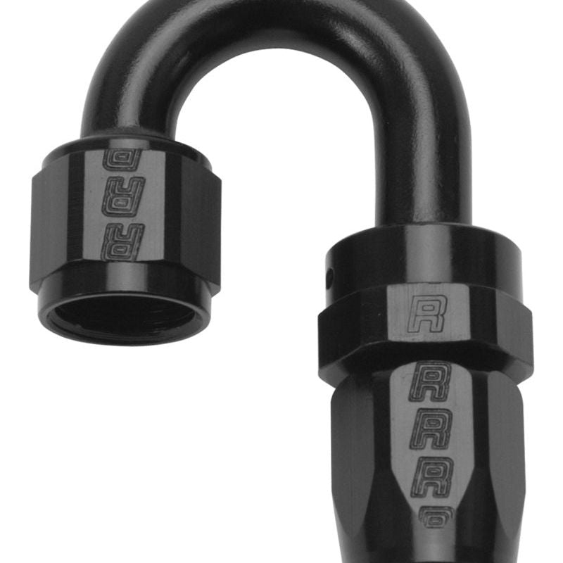 Russell Performance -6 AN Black 180 Degree Full Flow Swivel Hose End - SMINKpower Performance Parts RUS613505 Russell