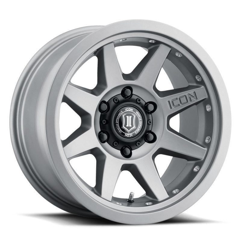 ICON Rebound Pro 17x8.5 6x5.5 0mm Offset 4.75in BS 106.1mm Bore Titanium Wheel-tuningsupply.com