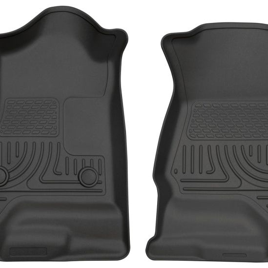 Husky Liners 14 Chevrolet Silverado 1500/GMC Sierra 1500 WeatherBeater Black Front Floor Liners-tuningsupply.com