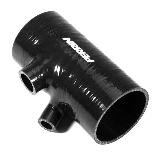 Perrin 2022+ Subaru WRX Black 3in Turbo Inlet Hose w/ Nozzle (Short)-Hoses-Perrin Performance-PERPSP-INT-426BK-SMINKpower Performance Parts