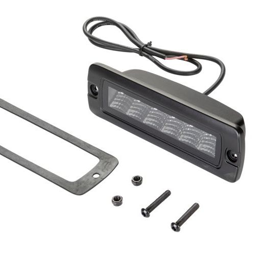 Hella Universal Black Magic 6 L.E.D. Flush Mount Mini Light Bar - Flood Beam-tuningsupply.com