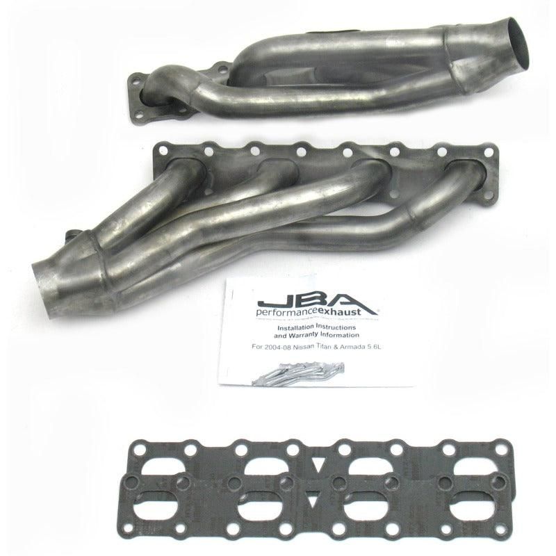 JBA 04-15 Nissan 5.6L VK56DE Oval Port 1-5/8in Primary Raw 409SS Cat4Ward Header-tuningsupply.com