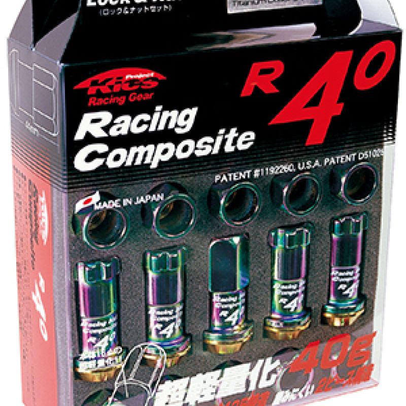 Project Kics 12x1.50 R40 Lug Nuts - Neo Chrome (20 Pcs)-tuningsupply.com