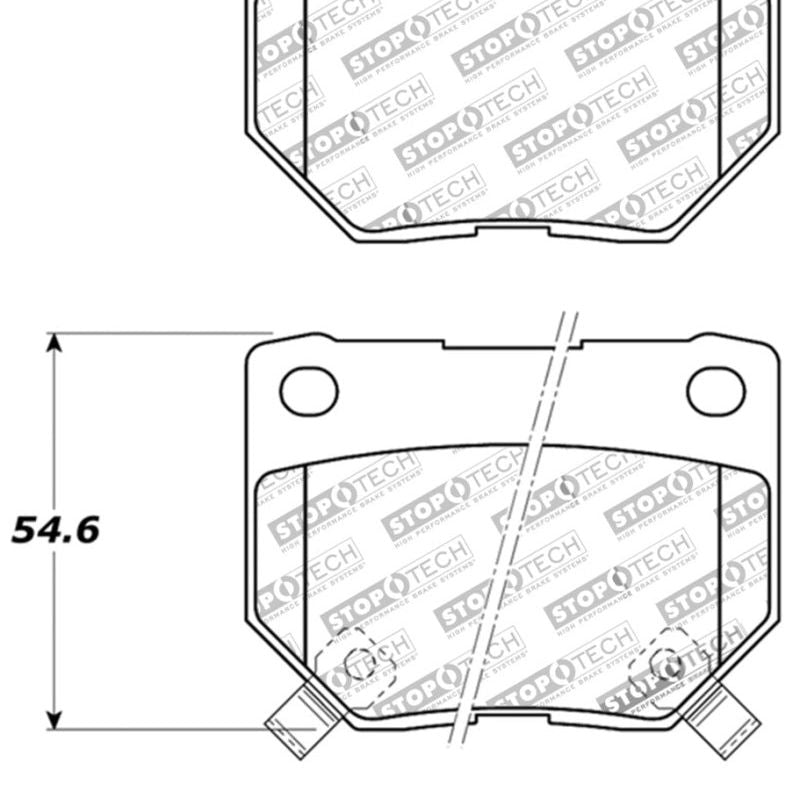 StopTech Performance 06-07 WRX Rear Brake Pads-Brake Pads - Performance-Stoptech-STO309.04610-SMINKpower Performance Parts