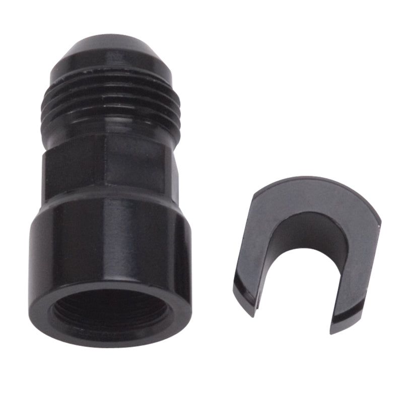 Russell Performance -8AN Male to 3/8in SAE Quick-Disconnect Female (Black Single) - SMINKpower Performance Parts RUS644133 Russell