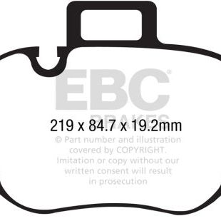 EBC 2017+ BMW 530 G30 Redstuff Front Brake Pads-tuningsupply.com