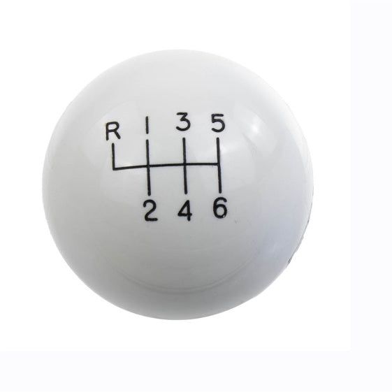 Ford Racing 15-19 Mustang GT350 White 6-Speed Shift Knob-tuningsupply.com